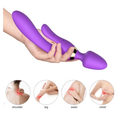 Masażer różdżka wibrator królik 9 trybów 23 cm sex